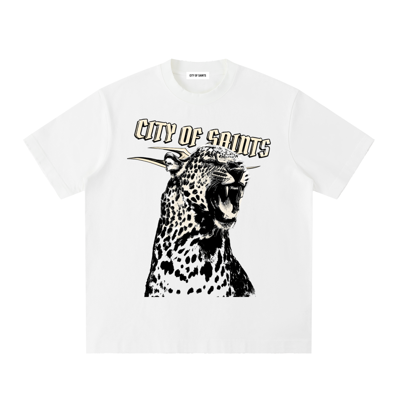 StreetwearBrand,GraphicTee,OversizedTee,panther,cream,white,summer,dtf,montreal ,cityofsaints